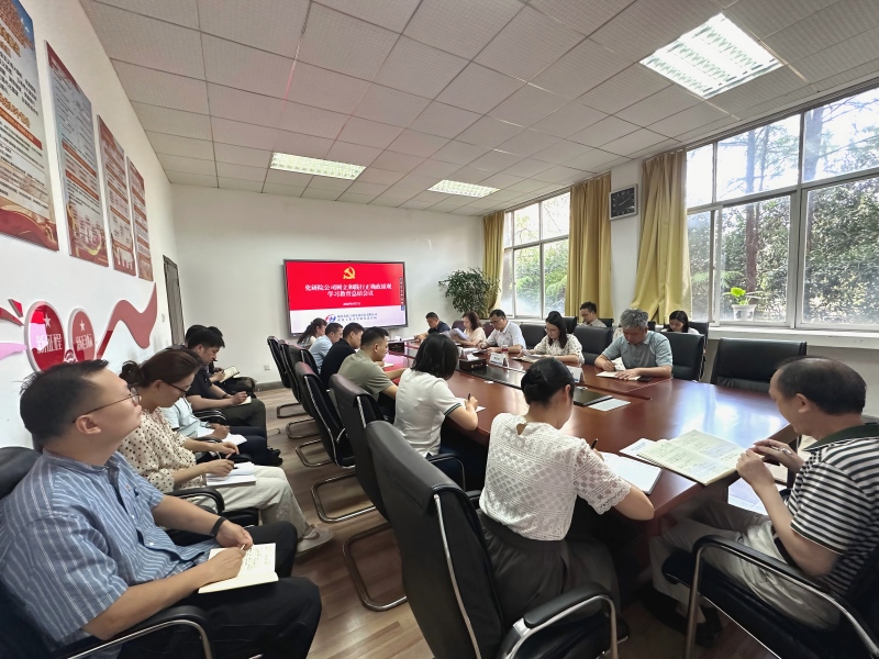 化研院公司召开树立和践行正确政绩观 学习教育总结会
